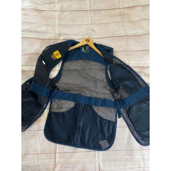 Browning Men's Right Trapper Nevy Blue Mesh Vest - Medium - Picture 11 of 14